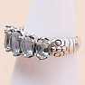 Topaz blue ring silver Ag 925 KO326