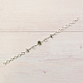 Vltavín, Herkimer diamond and Campo del Cielo meteorite bracelet silver Ag 925 LOT33