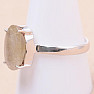 Sagenite (crystal with rutile) ring silver Ag 925 33683