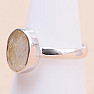 Sagenite (crystal with rutile) ring silver Ag 925 33689