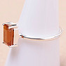 Kyanite orange ring silver Ag 925 33712