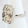 Magnesite Wild horse ring silver Ag 925 R338