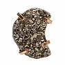 Be Beautiful Pyrite druse ring 34