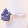 Tanzanite raw ring silver Ag 925 LOT342