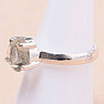 Amethyst green - prasiolite ring silver Ag 925 35185