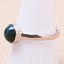 Black Ethiopian Opal Ring Silver Ag 925 R358