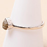 Diamond natural raw ring silver Ag 925 R365