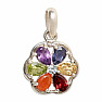 Chakra pendant Rose of Life Ag 925