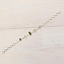 Vltavín, Herkimer diamond and Campo del Cielo meteorite bracelet silver Ag 925 LOT38