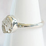 Herkimer diamond ring silver Ag 925 R3838