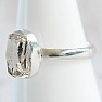 Herkimer diamond ring silver Ag 925 R3847