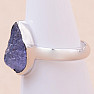 Tanzanite raw ring silver Ag 925 LOT385