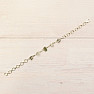 Vltavín, Herkimer diamond and Campo del Cielo meteorite bracelet silver Ag 925 LOT39