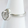 Herkimer diamond ring silver Ag 925 R3926