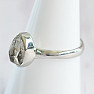 Herkimer diamond ring silver Ag 925 R3930