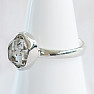 Herkimer diamond ring silver Ag 925 R3938