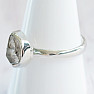 Herkimer diamond ring silver Ag 925 R3939