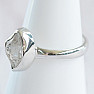 Herkimer diamond ring silver Ag 925 R3945