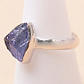 Tanzanite raw ring silver Ag 925 LOT398
