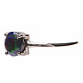 Black Ethiopian Opal Cut Ring Silver Ag 925 LOT4