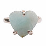 Be Beautiful Aquamarine heart ring 40