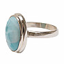 Larimar ring silver Ag 925 R40