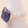 Tanzanite raw ring silver Ag 925 LOT400
