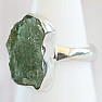 Moldavite silver ring Ag 925 R400