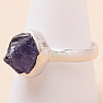 Tanzanite raw ring silver Ag 925 LOT401