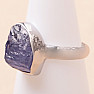 Tanzanite raw ring silver Ag 925 LOT403