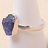 Tanzanite raw ring silver Ag 925 LOT404