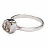 Herkimer diamond ring silver Ag 925 R4042