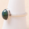 Black Ethiopian Opal Ring Silver Ag 925 R406
