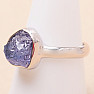 Tanzanite raw ring silver Ag 925 LOT406