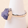 Tanzanite raw ring silver Ag 925 LOT409