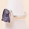 Tanzanite raw ring silver Ag 925 LOT410