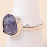 Tanzanite raw ring silver Ag 925 LOT412