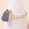 Tanzanite raw ring silver Ag 925 LOT413