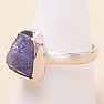 Tanzanite raw ring silver Ag 925 LOT414