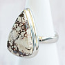 Magnesite Wild horse ring silver Ag 925 R436