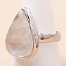 Moonstone rainbow ring silver Ag 925 R4564