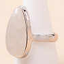 Moonstone rainbow ring silver Ag 925 R4577