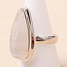 Moonstone rainbow ring silver Ag 925 R4649