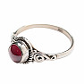 Garnet ring silver Ag 925 47214