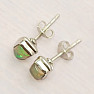 Ethiopian opal earrings, silver Ag 925 E476