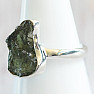 Moldavite silver ring Ag 925 R479