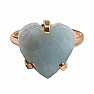 Be Beautiful Aquamarine heart ring 48