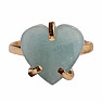 Be Beautiful Aquamarine heart ring 49