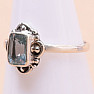 Topaz blue ring silver Ag 925 MIX49
