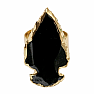 Obsidian Witch Ring Protection No. 5